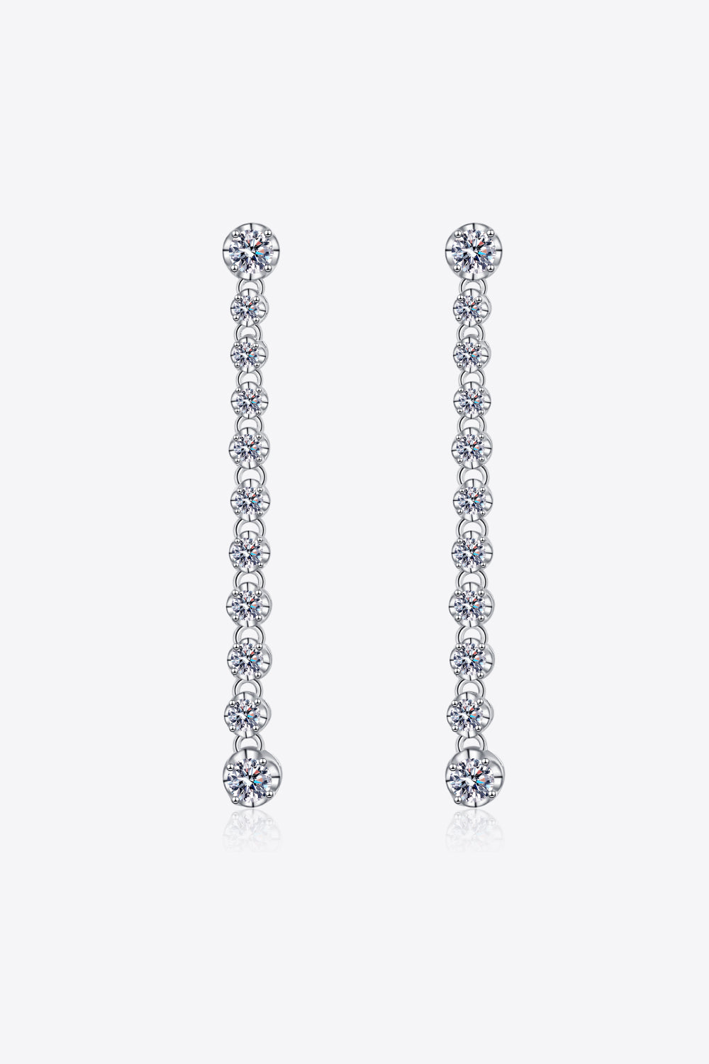 Baeful 1.18 Carat Moissanite Long Earrings