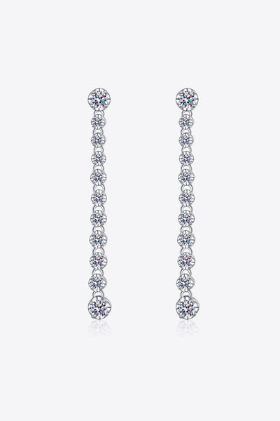 Baeful 1.18 Carat Moissanite Long Earrings